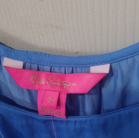 Lilly Pulitzer ,Cailee Top ,Style# 003971 ,Blue Thistle Color, Size Small - Picture 4 of 6